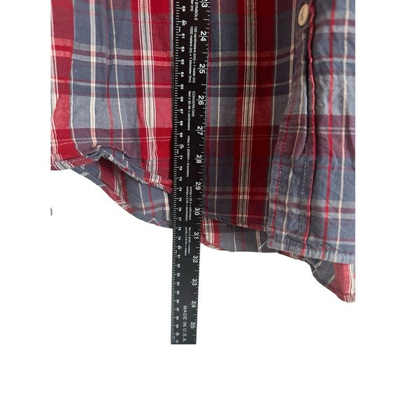 Vintage Mossimo Men's Plaid Flannel Shirt Elbow Pads Western Cowbow Size XL - Picture 5 of 6